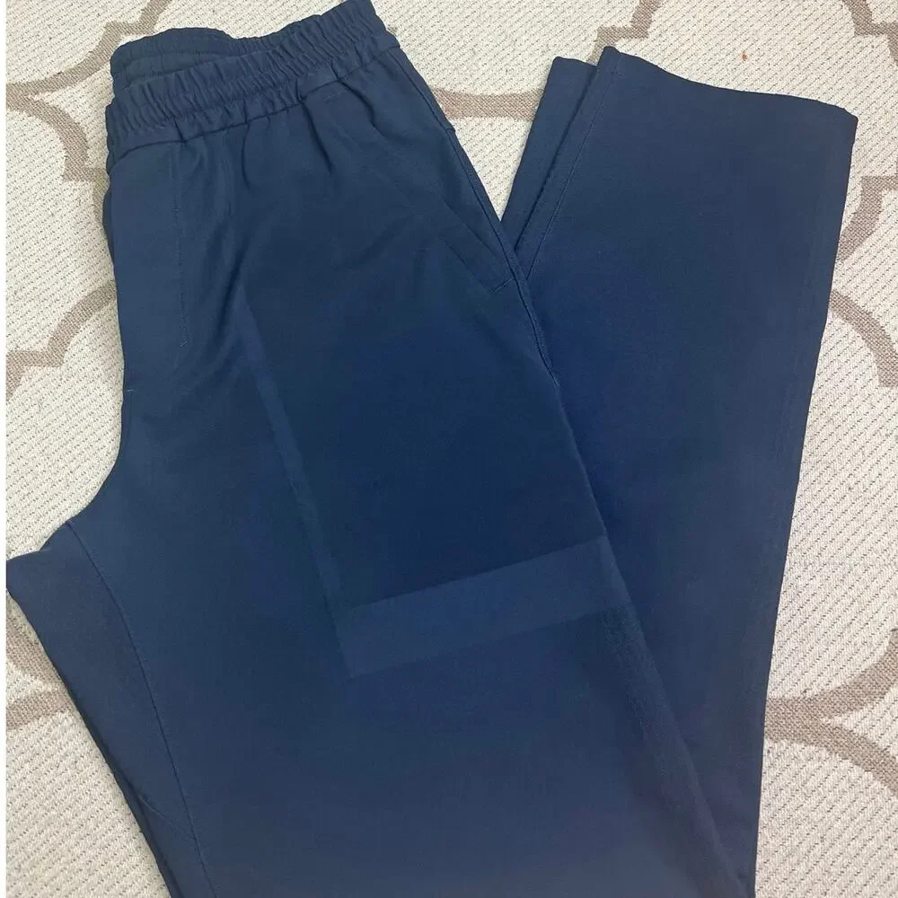 Lululemon Engineered Tech-Woven Straight-Leg Pants True Navy Size M LM5APAS